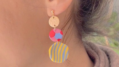 Polymer Clay Ohrringe