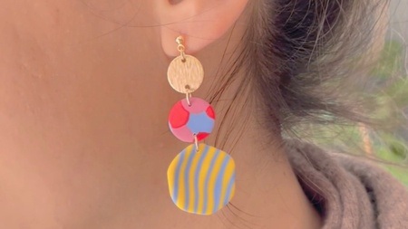 Polymer Clay Ohrringe