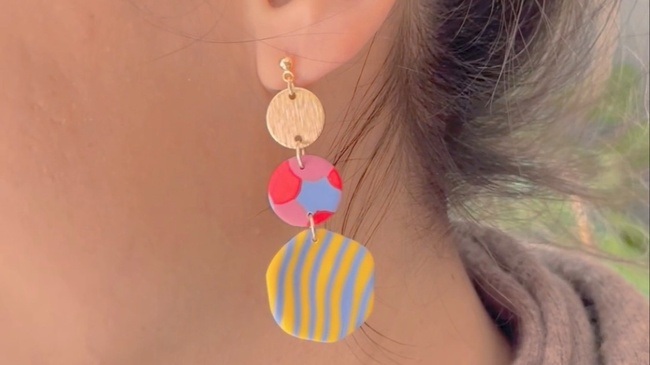 Polymer Clay Ohrringe