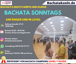 Bachata Bootcamp in Köln, Bachata lernen für Anfänger und Mittelstufe, free Parking