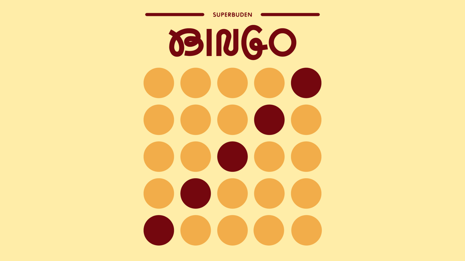 Wohnzimmer Bingo