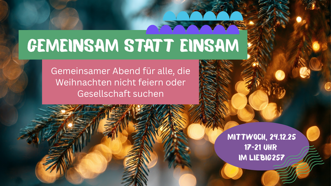 Gemeinsam statt einsam!