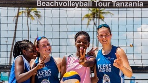 Sister City Trophy - Beach Volleyballturnier mit Spieler*innen aus Dar es Salaam