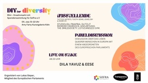 DIY 4 Diversity – Charity-Minimarkt mit Paneltalk & Konzert von Dila Yavuz & EESE