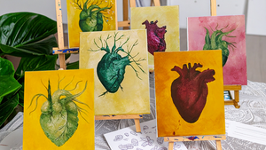 Malworkshop - Herz mit Spachtelmasse