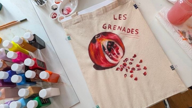 Art for adults: Acrylic on Fabric