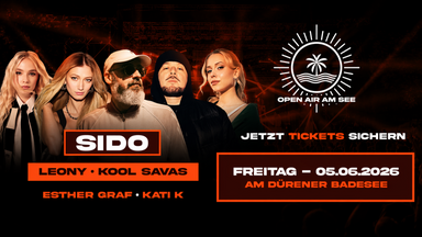 Freitag - Open Air am See Festival 2026 mit Sido & Kool Savas