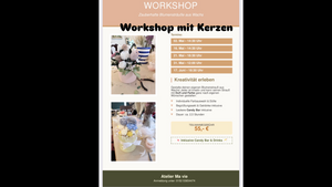 2,5-stündiger Kerzen-Blumenstrauß-Workshop inkl. Getränk & Candybar