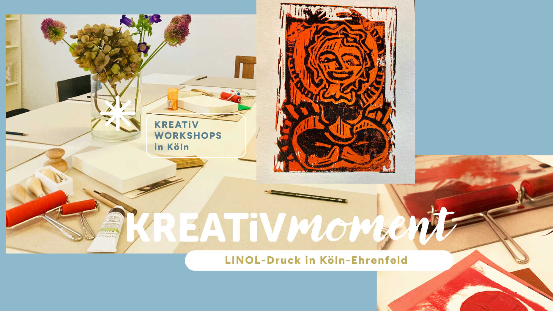 Linoldruck Workshop // KREATiVmoment Matinee