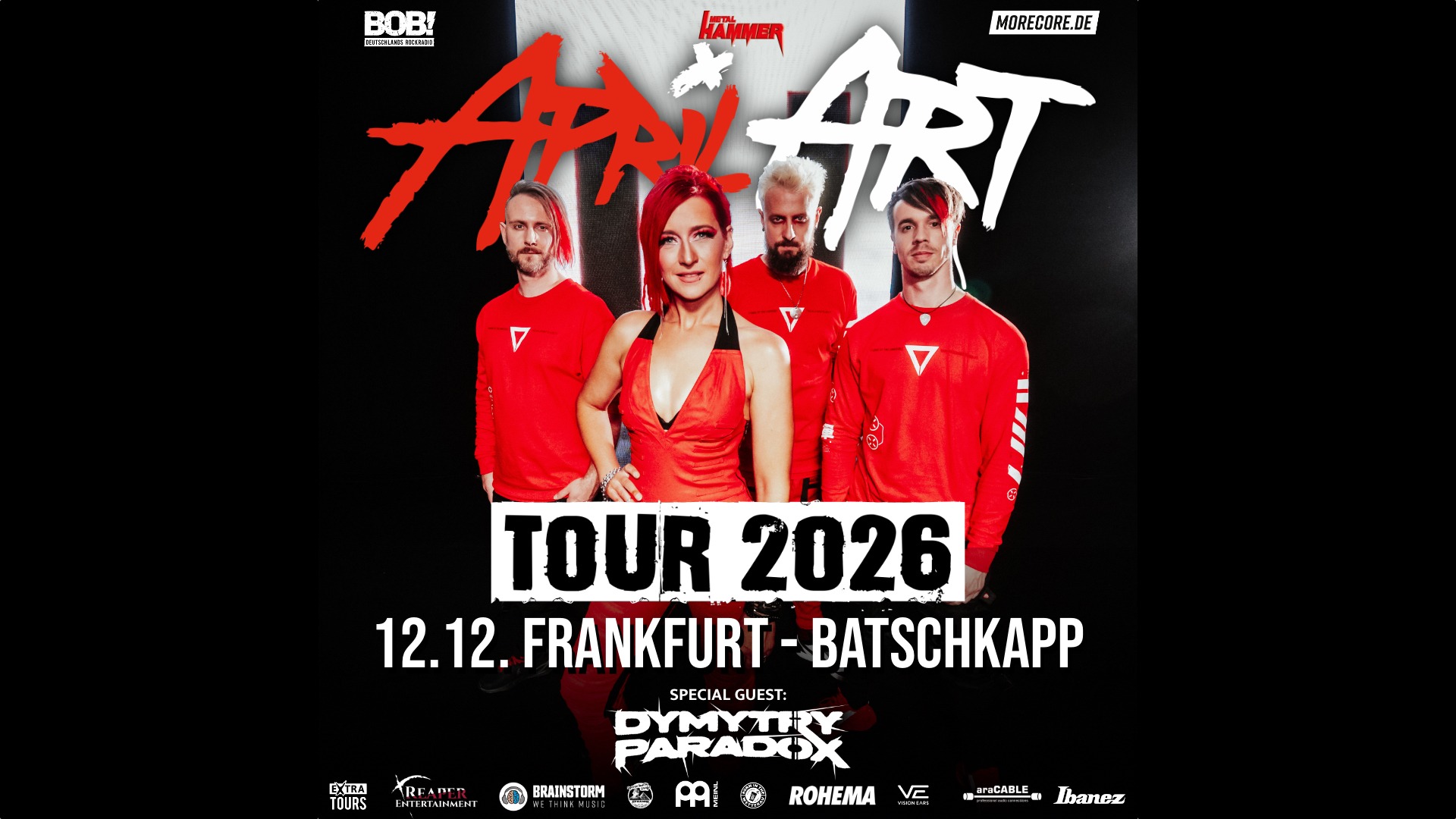 Metal Hammer, RADIO BOB! und Morecore präsentieren: APRIL ART - Tour 2026