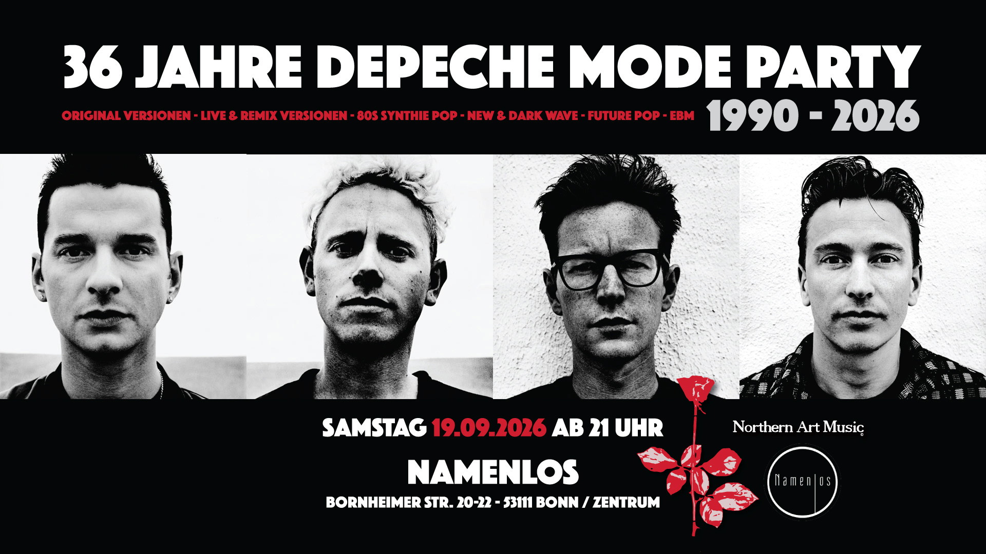 36 Jahre Depeche Mode Party