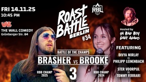 Roast Battle Berlin #34 Brasher vs. Brooke: Standup Comedy in English