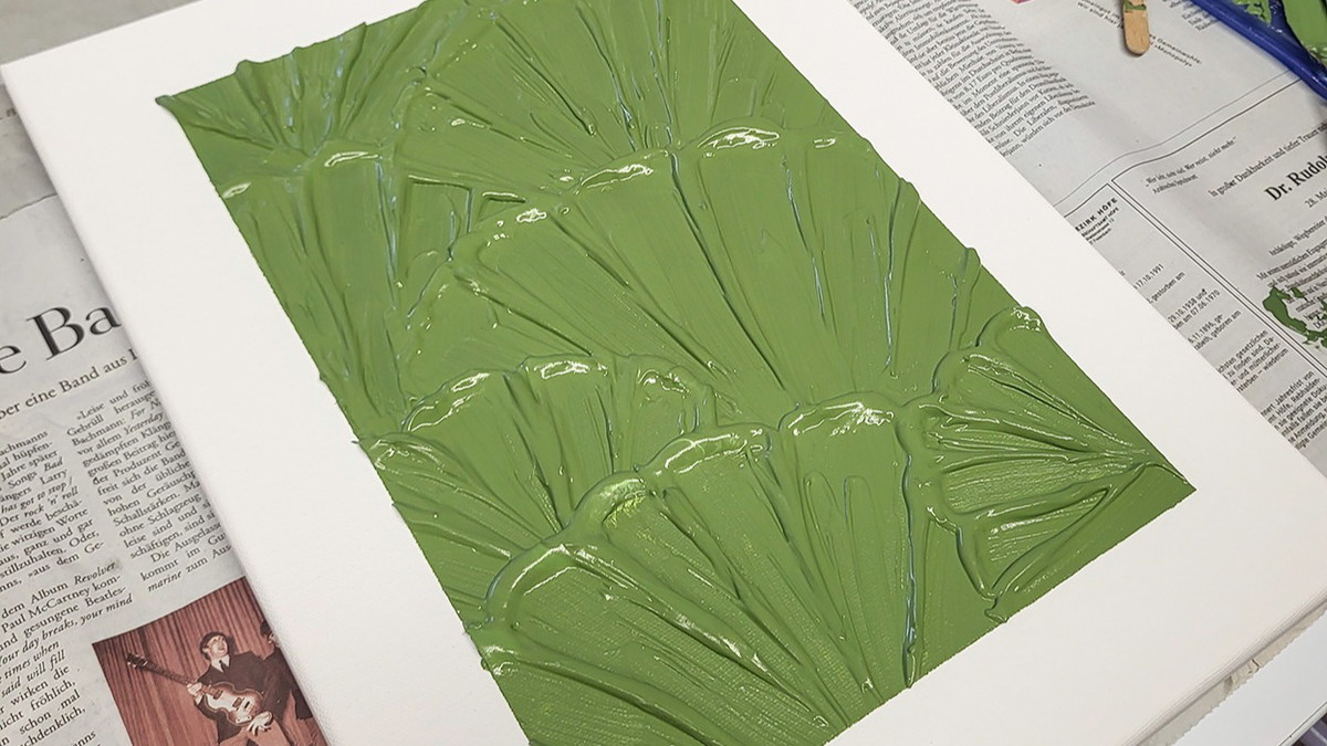 Titelbild der Veranstaltung Textured Art - Kreiere Kunst mit Strukturpaste