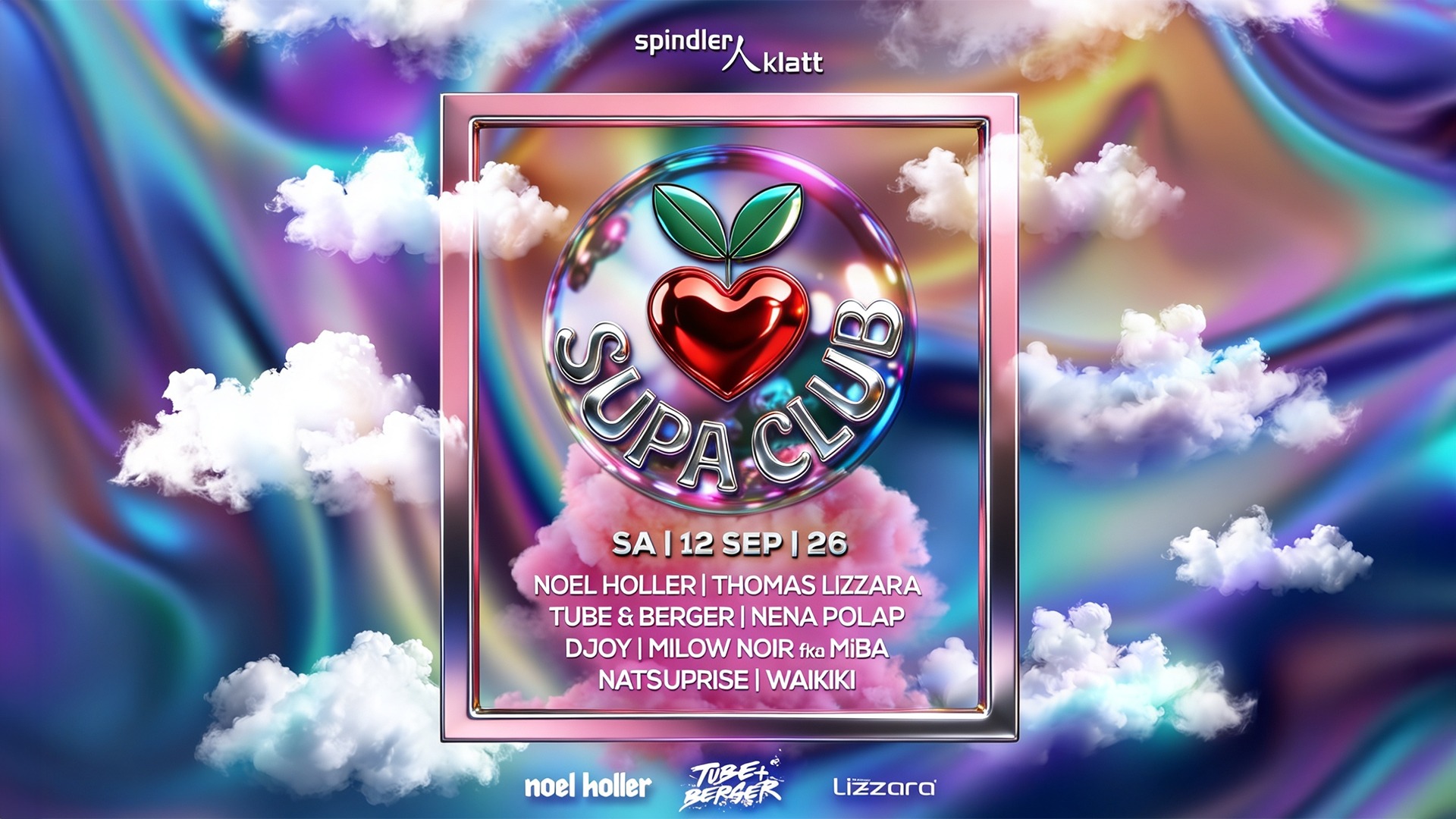 SUPA CLUB - 12.09.26 - Live Noel Holler, Thomas Lizzara, Tube & Berger, Nena Polap uvm