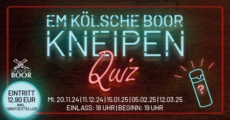 Kneipenquiz em Kölsche Boor