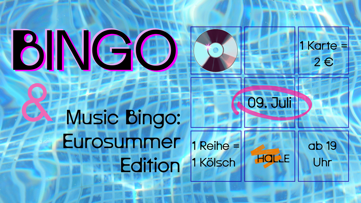 Bingo & Music Bingo: Eurosummer Edition