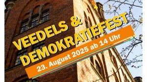 Veedels- und Demokratiefest am Bürgerhaus Stollwerck Pop-up Biergarten | Foodtrucks | Kinderprogramm | Hüpfburg | Ausstellung zum Thema Demokratie