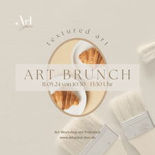ArtBrunch: Textured art auf Leinwand inkl. Frühstück