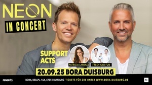 NEON IN CONCERT – inkl. Support-Acts