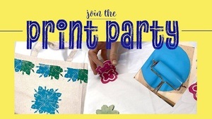 Printparty: Linocut for Textile Artistry