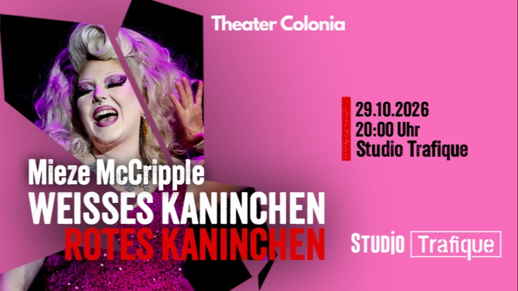 Weißes Kaninchen, rotes Kaninchen mit Mieze McCripple