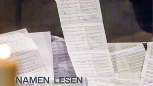 Namen lesen - 24 Stunden Gedenkaktion