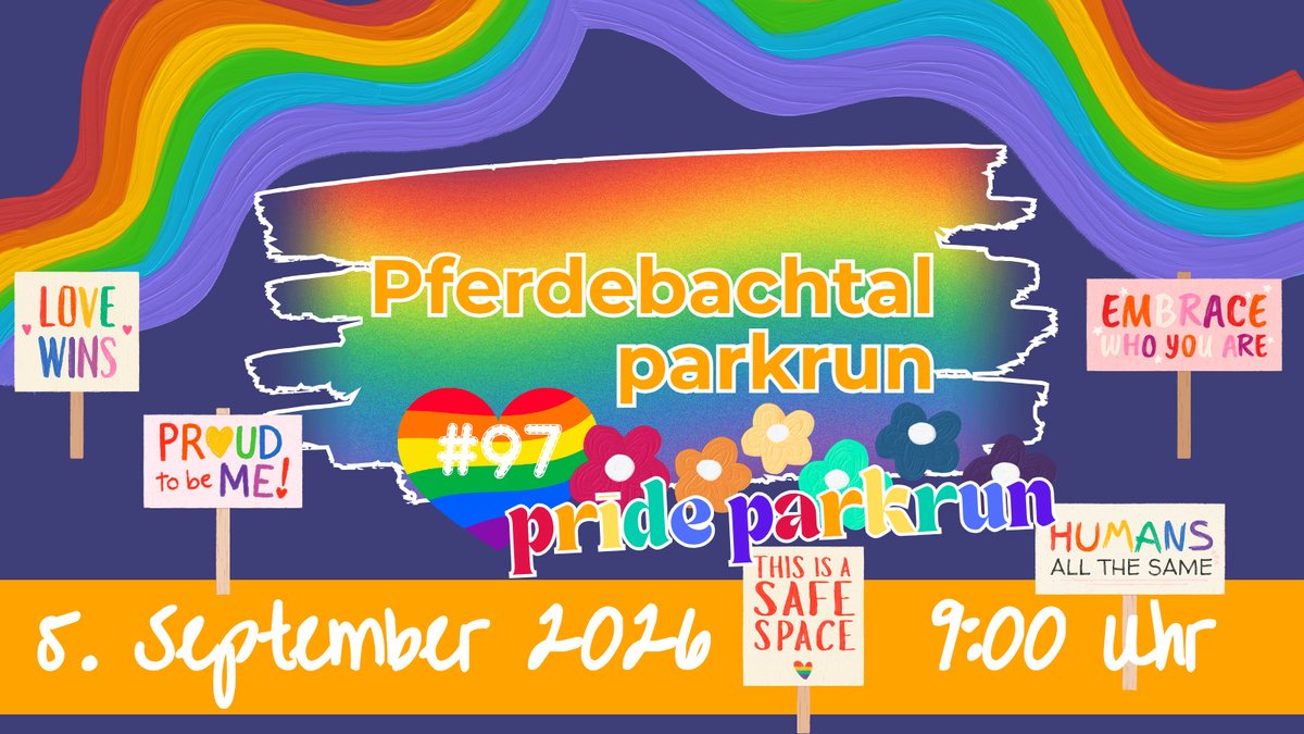 Titelbild der Veranstaltung pride parkrun im Pferdebachtal