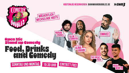 Stand-Up Comedy, Open Mic in Stuttgart mit Food & Drinks