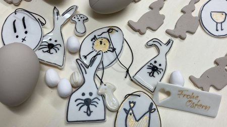 Osterschmuck aus Porzellan herstellen