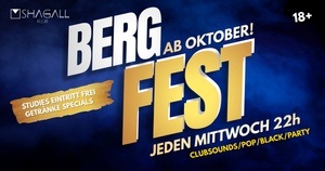 BERGFEST OPENING - JEDEN MITTWOCH