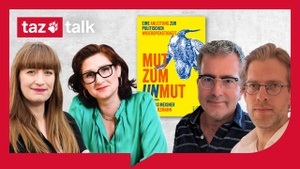 Buchpremiere „Mut zum Unmut“ im taz Talk