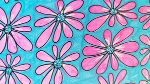 Flower Power - Blumenmuster-Painting