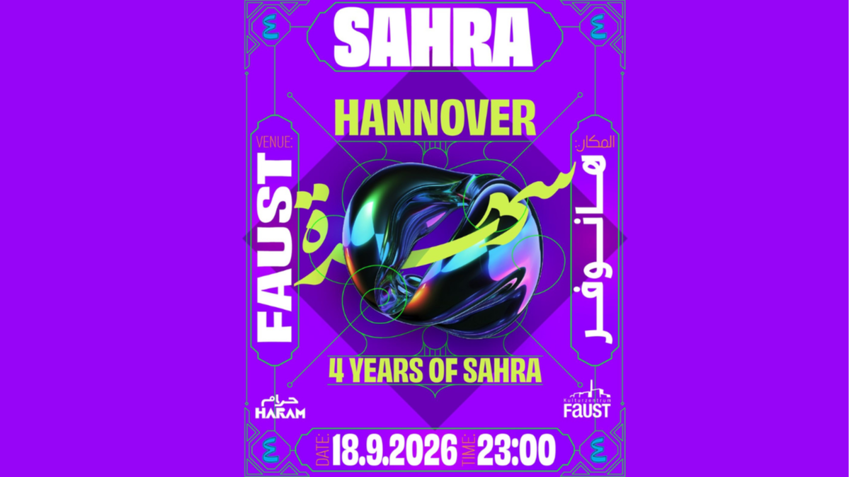 Titelbild der Veranstaltung Sahra - "4 Years of Sahra"-Tour