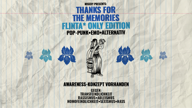 (FLINTA* PARTY) Thanks for the Memories - By Misery