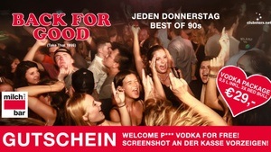 Milchbar90 jeden Donnerstag 🙌 Vodka Boot 29 € ALL NIGHT LONG!