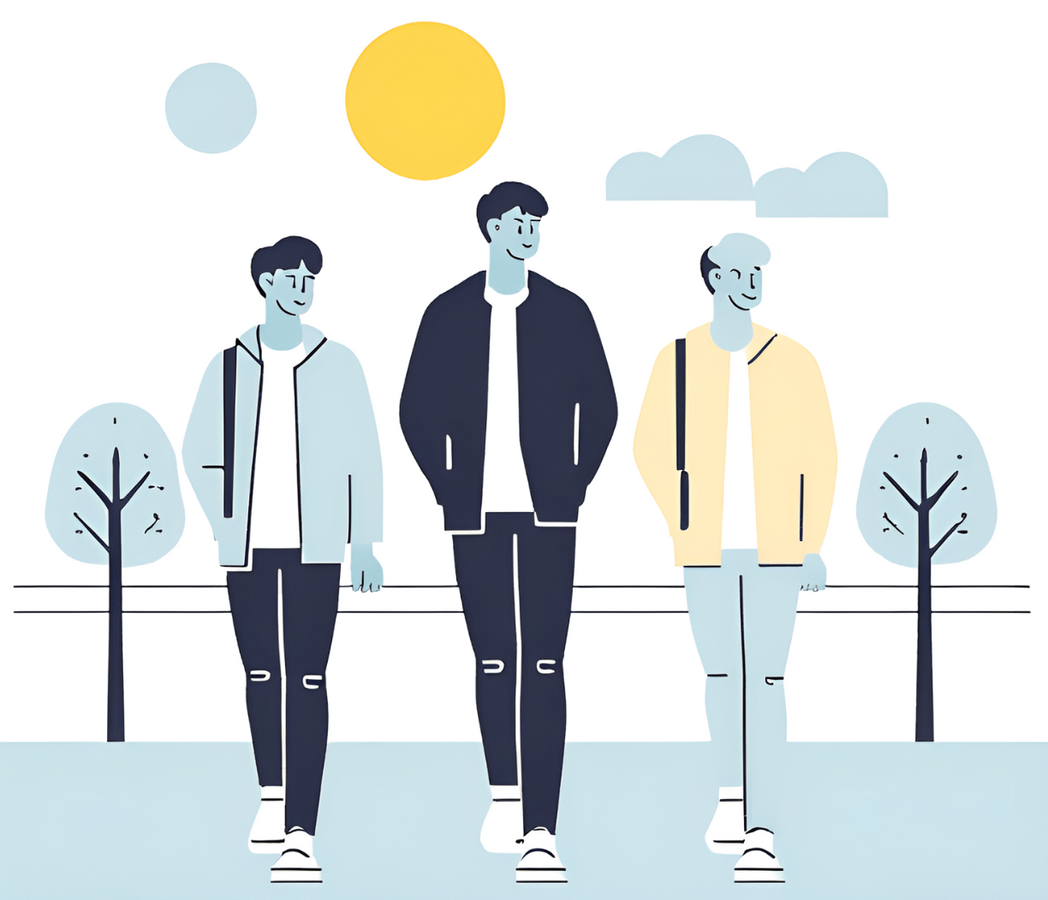 TEAMWORK für junge Männer