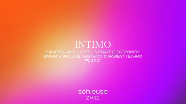 Barabend mit DJ-Set – intimo