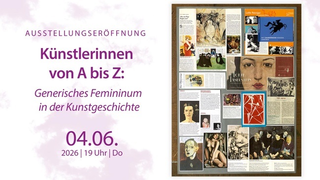 Künstlerinnen von A bis Z: generisches Femininum in der Kunstgeschichte