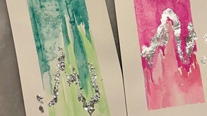 Bring your Bottle and Paint - Aquarell und Blattgold/Blattsilber