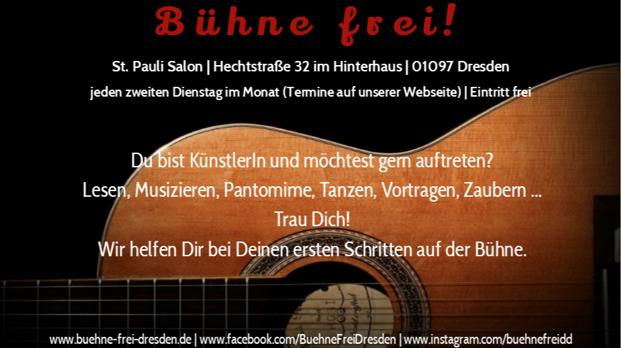 Titelbild der Veranstaltung Bühne Frei! Dresden