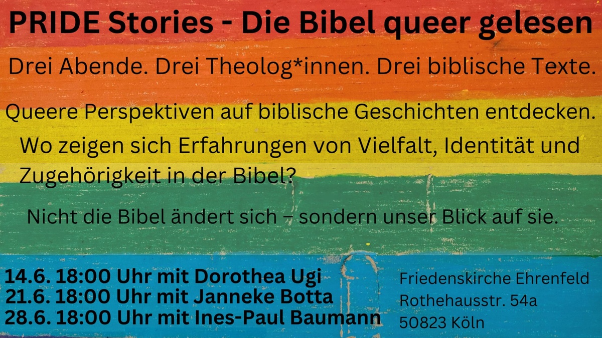 PRIDE Stories - Die Bibel queer gelesen.