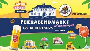 Feierabendmarkt auf dem Neptunplatz in Ehrenfeld