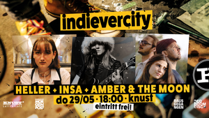 INDIEVERCITY: HELLER + INSA + AMBER & THE MOON