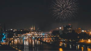 Silvester in der Dachstuuv
