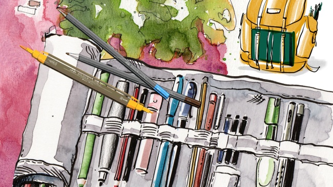 TILO SCHNEIDER - Skizzenbuch – draußen Zeichnen mit coolen Werkzeugen