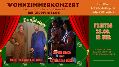 Cozy Wohnzimmerkonzert bei Zippivintage