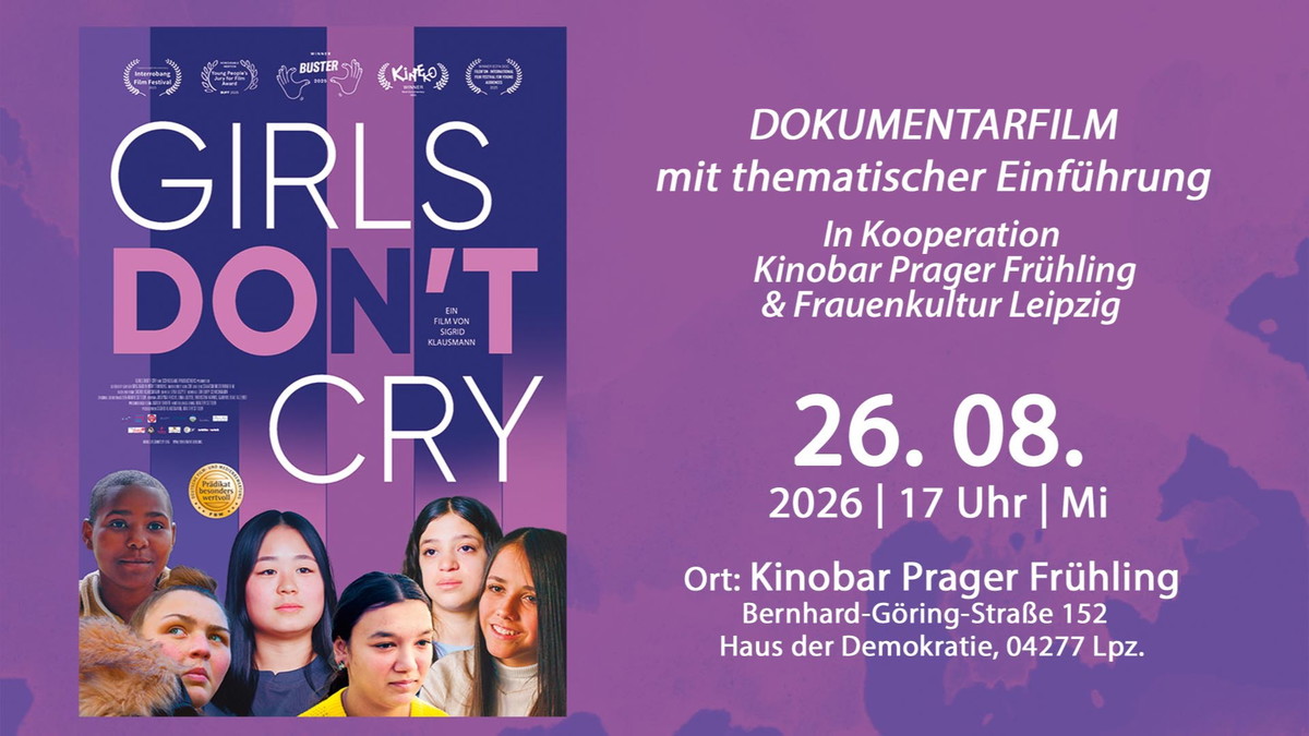 Titelbild der Veranstaltung Girls don't cry - Dokumentarfilm