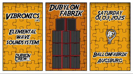 DUBYLONFABRIK VOL.12 - VIBRONICS (UK) & ELEMENTAL WAVE SOUNDSYSTEM [AK]