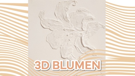 3D Blumen mit Spachtelmasse kreieren