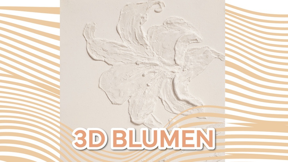 3D Blumen mit Spachtelmasse kreieren